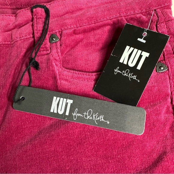NWT Kut From the Kloth Dark Pink Corduroy Diana Skinny Pants. Size 12 - Picture 8 of 11